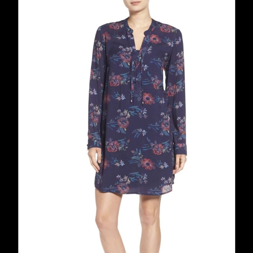 Splendid Cindelle Lace-Up Floral Dress